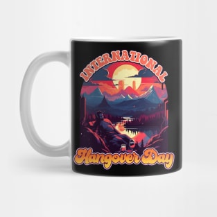 I Survived International Hangover Day August 6 Design Mug